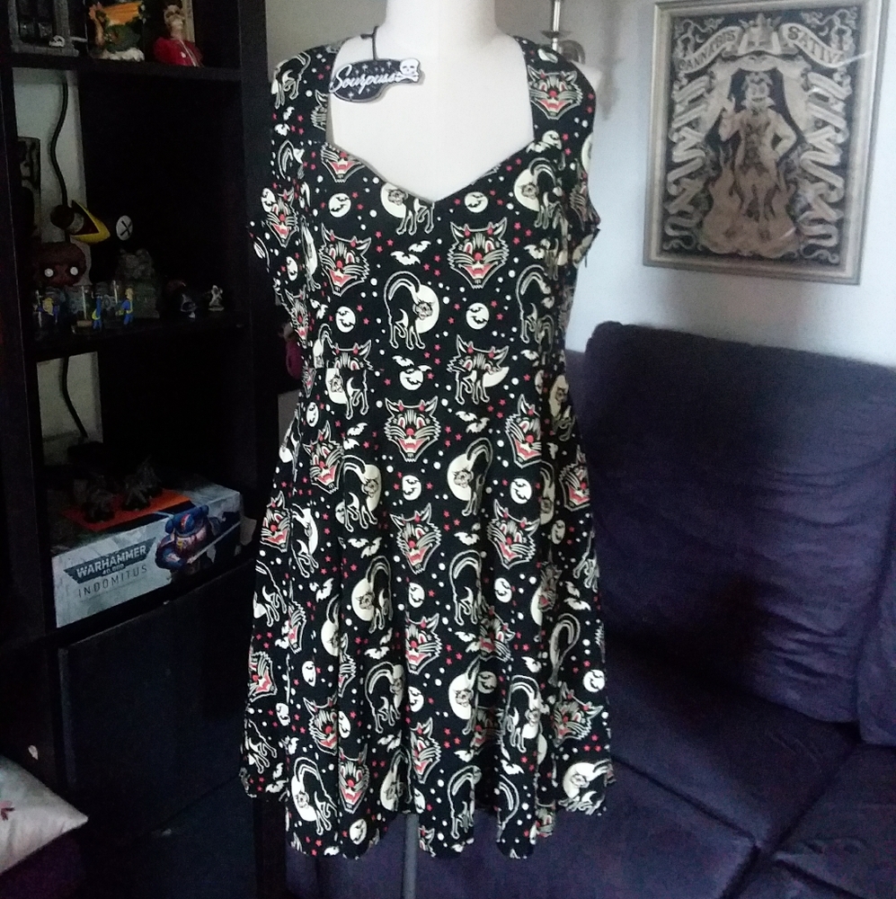 Sourpuss Halloween Themed Dress XXXL